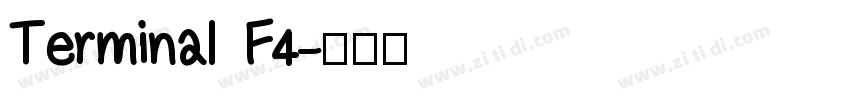 Terminal F4字体转换